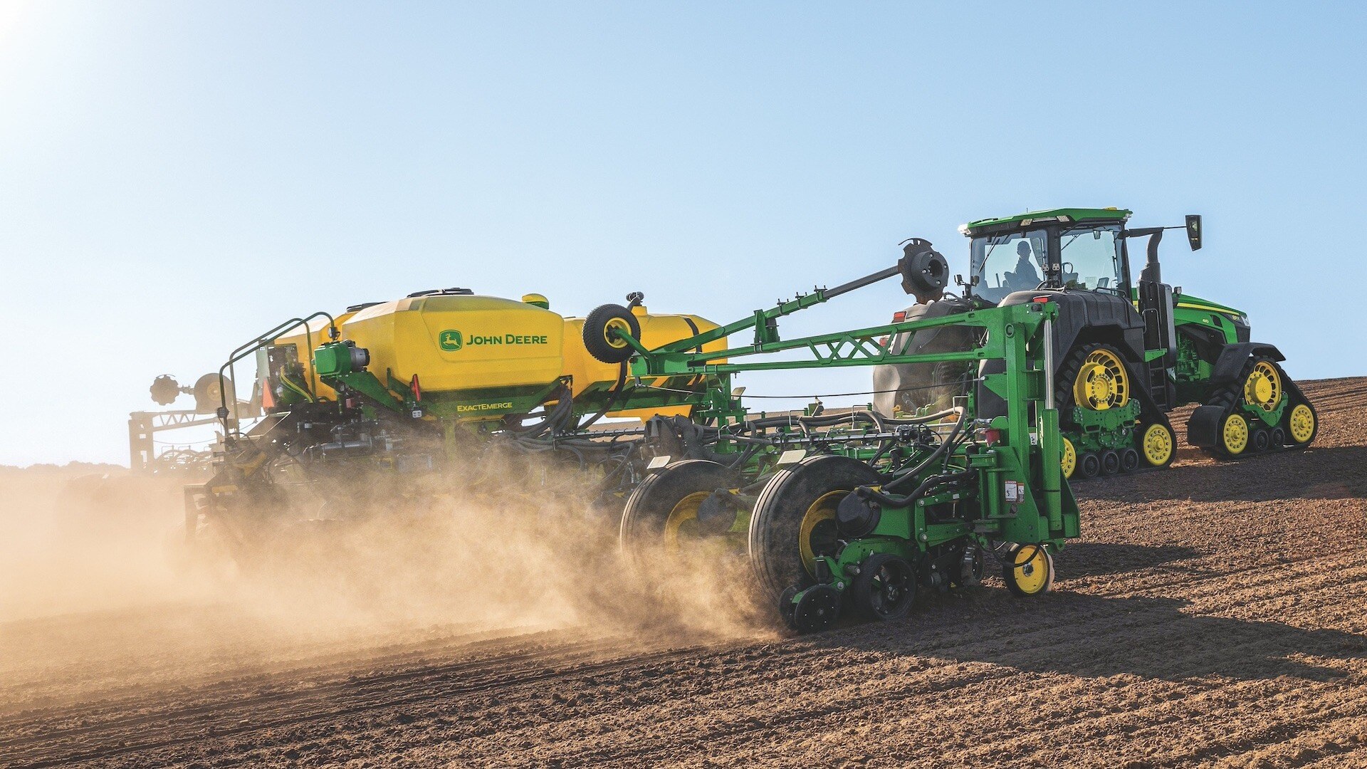 AutoTrac Implement Guidance used in a filed for planting