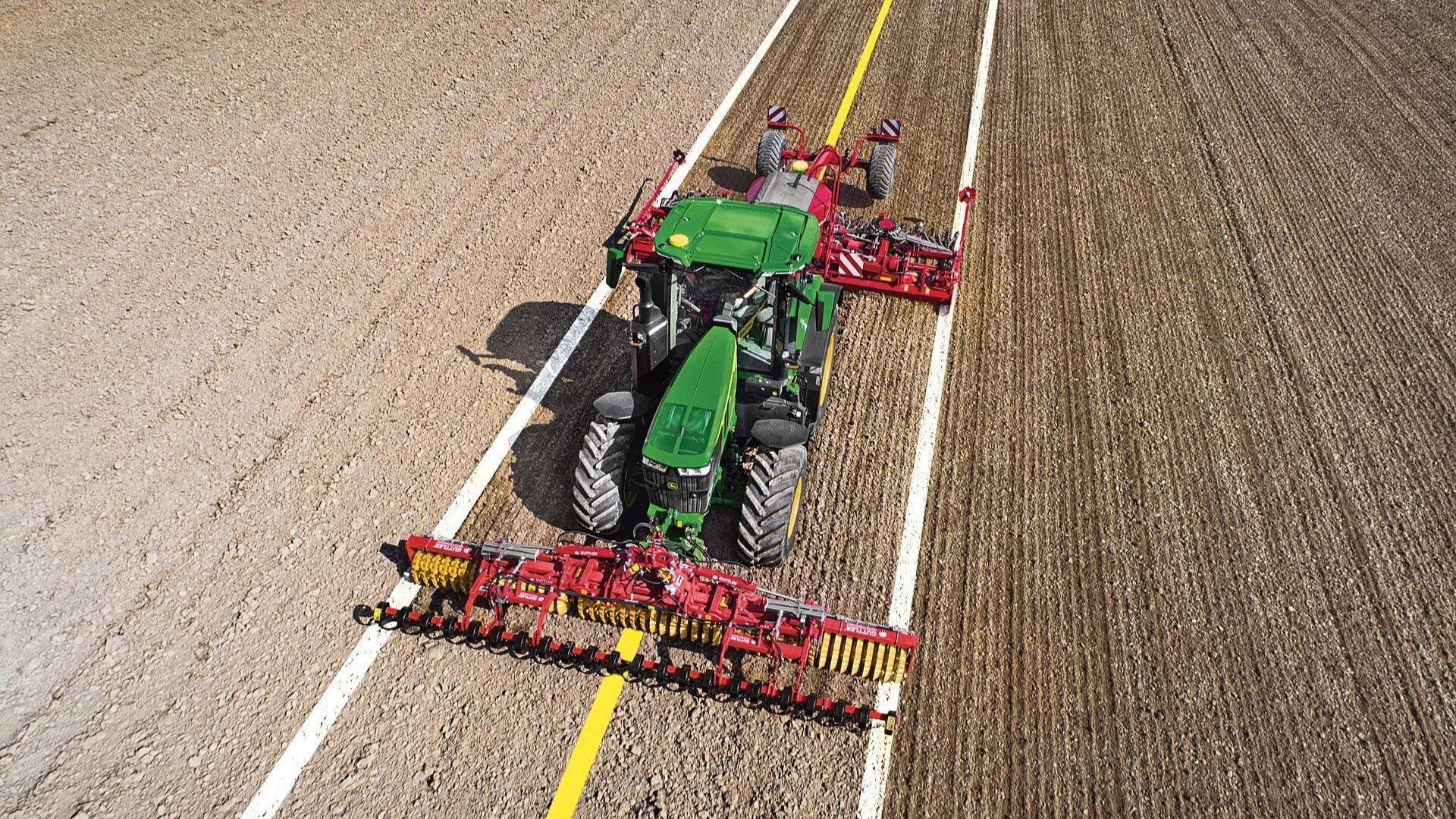 Autotrac Technology being used in the field with rate controller