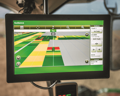 A G5 display for John Deere precision ag technology.