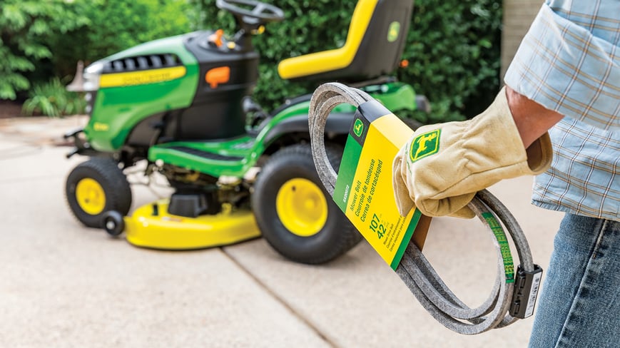 Lawn mower belt replacement