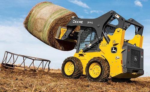 Bale Spear on Skid Steer