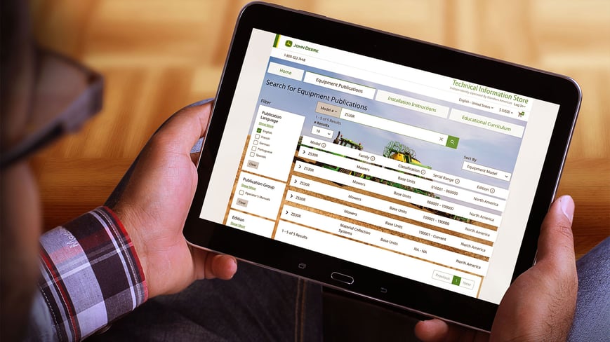 John Deere Official Operator's Manuals and Parts Catalogs Search
