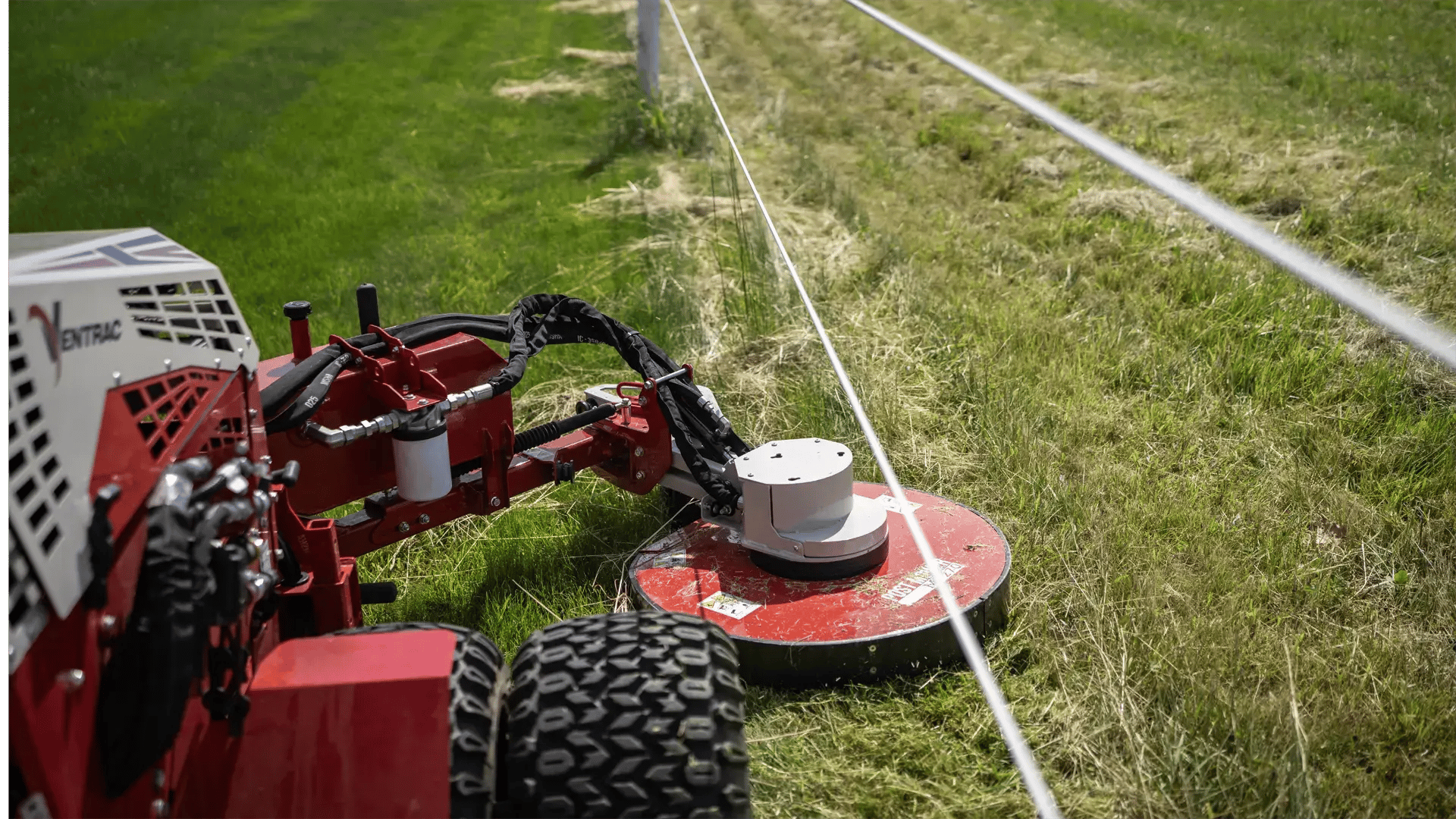 Koenig Ventrac MP270 Post Mower Attachment POV Field