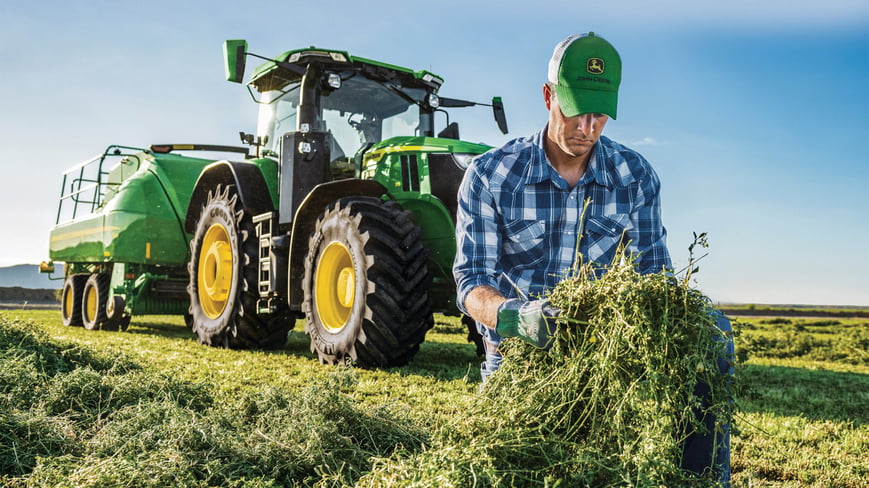 Moisture in hay for baling