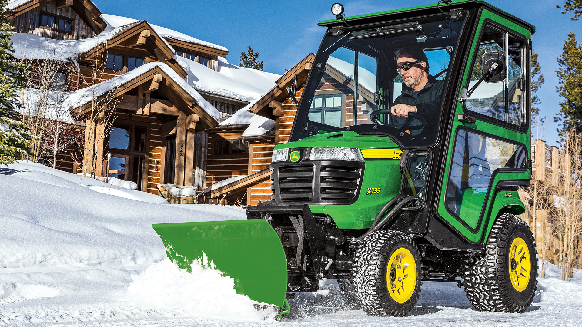 Riding Lawn Mower Used In Snow