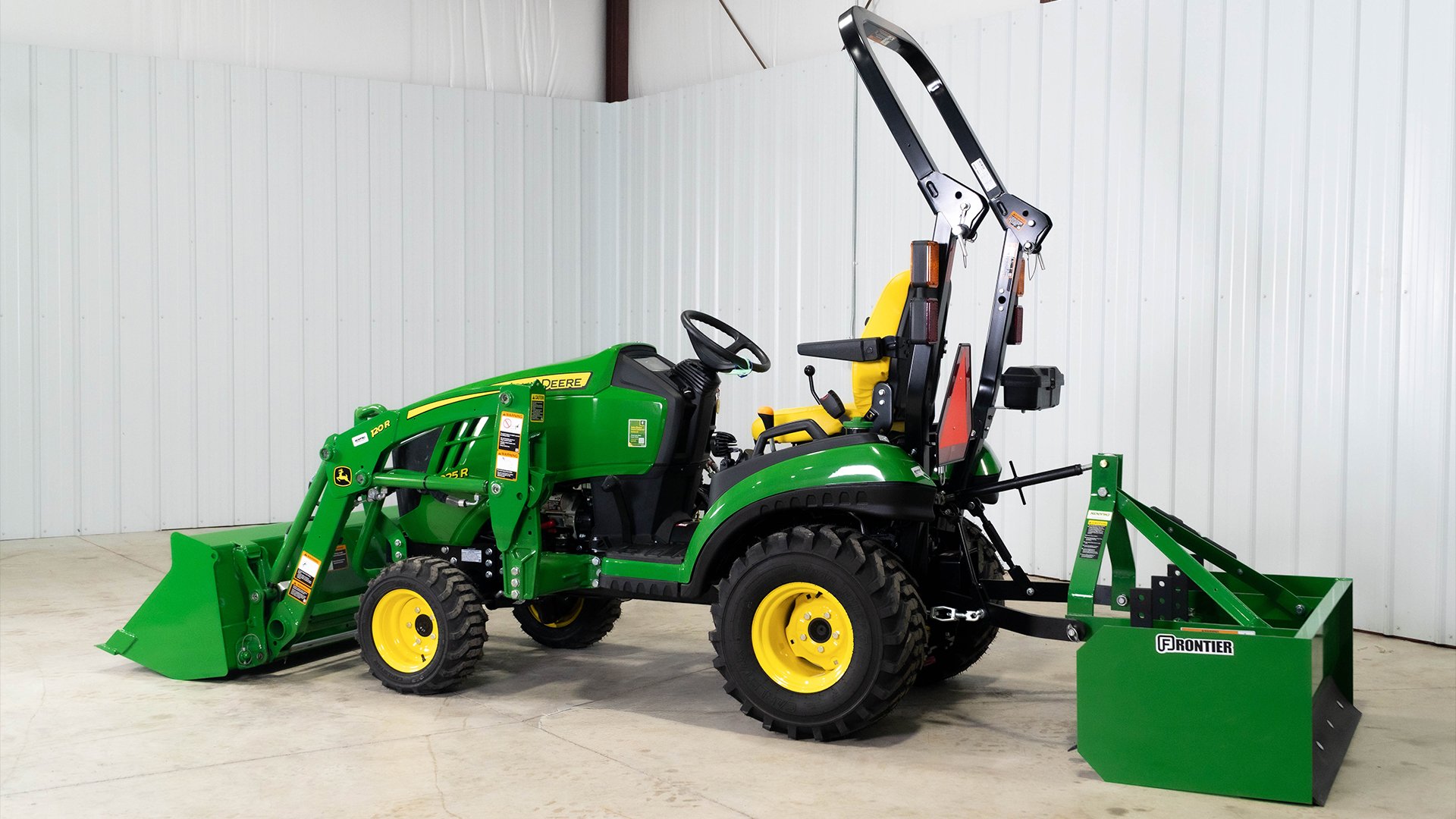 Small-tractor-for-driveway-maintenance